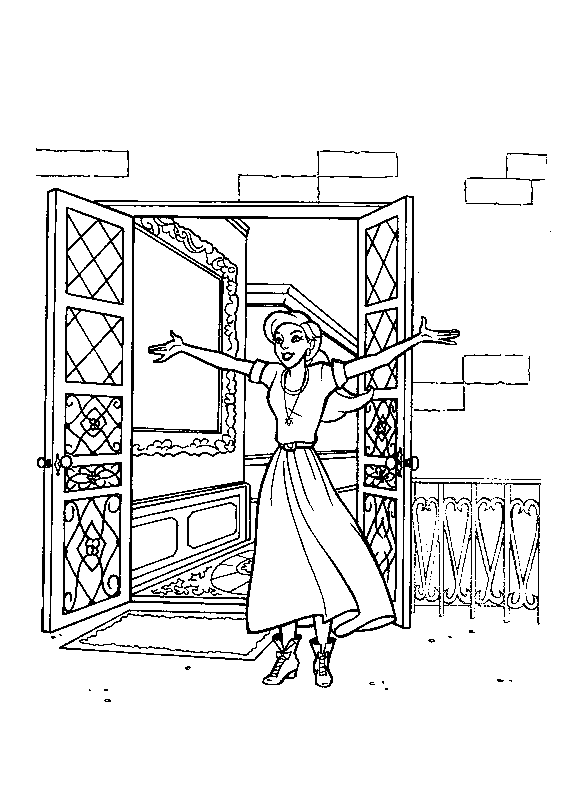 coloriage anastasia joyeuse